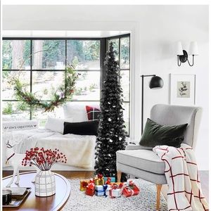 New Christmas Tinsel Tree, 5ft Collapsible Pop Up